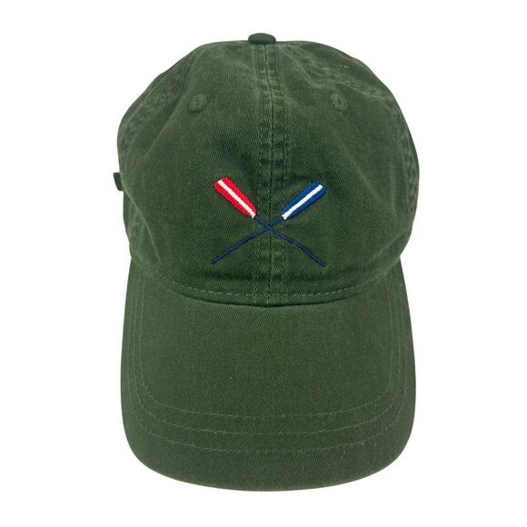 J.Crew Accessories - J.Crew Green Preppy Rowing Baseball Cap Embroidered Oars Americana